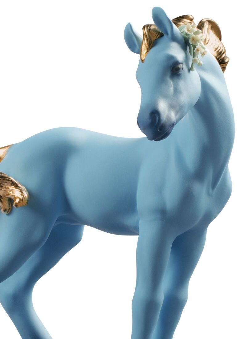 The Horse Figurine, Blue - Limited Edition