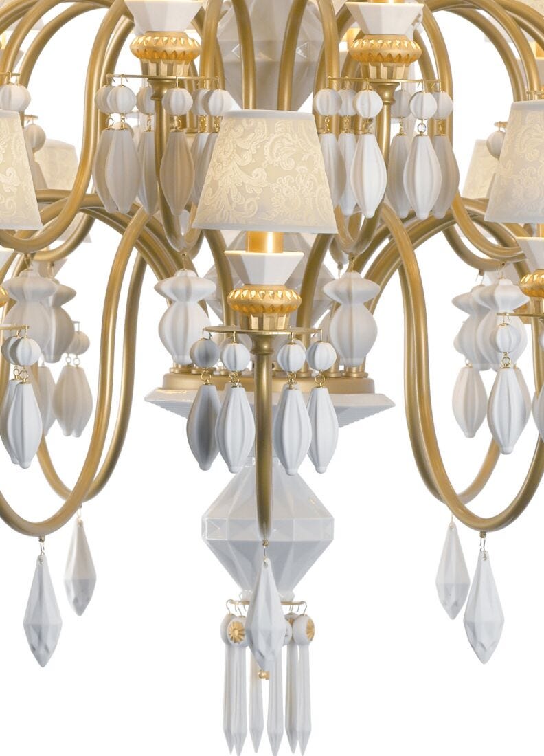 Belle De Nuit 40 Lights Chandelier. Golden Luster (us)