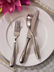 Florence Satin Hammered 18/10 Stainless Steel Dinner Fork