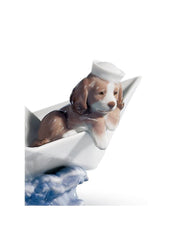Little Stowaway Dog Figurine