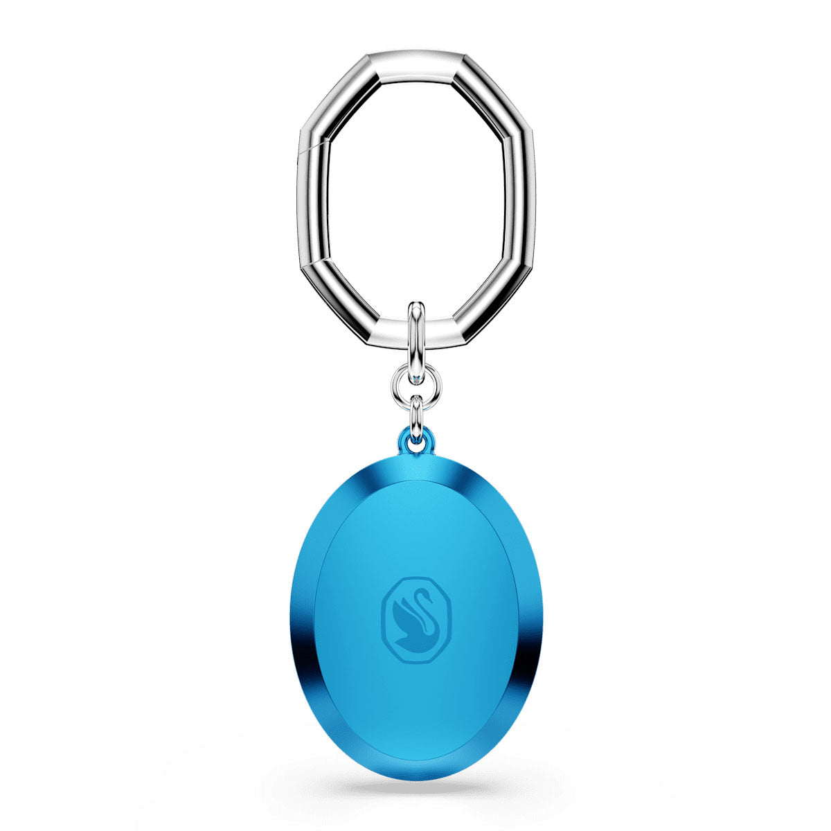 Key ring, Oval cut, Blue, Mixed metal finish
