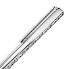 Crystal Shimmer ballpoint pen, Silver tone, Chrome plated