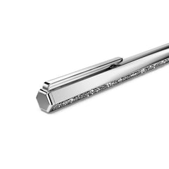 Crystal Shimmer ballpoint pen, Silver tone, Chrome plated