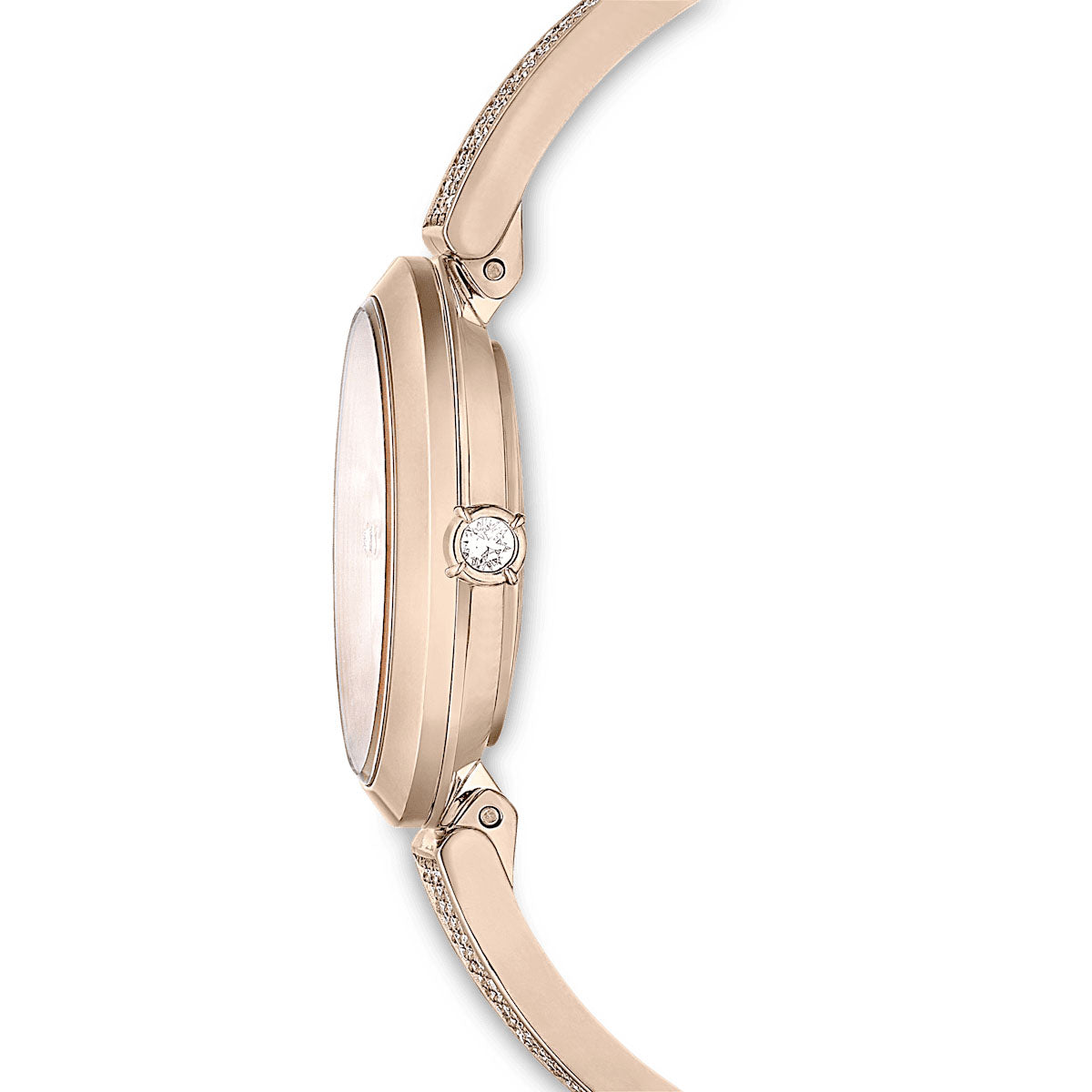 Illumina watch, Swiss Made, Metal bracelet, Gold tone, Champagne gold-tone finish