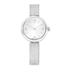 Illumina watch, Swiss Made, Metal bracelet, Silver tone, Stainless steel