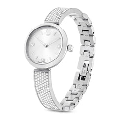 Illumina watch, Swiss Made, Metal bracelet, Silver tone, Stainless steel