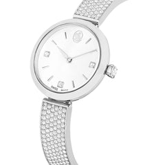 Illumina watch, Swiss Made, Metal bracelet, Silver tone, Stainless steel