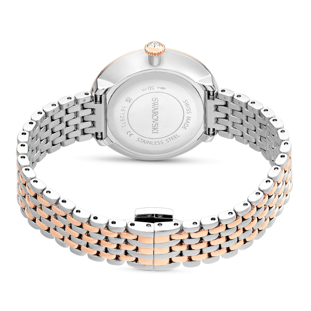 Certa watch, Swiss Made, Metal bracelet, Rose gold tone, Mixed metal finish