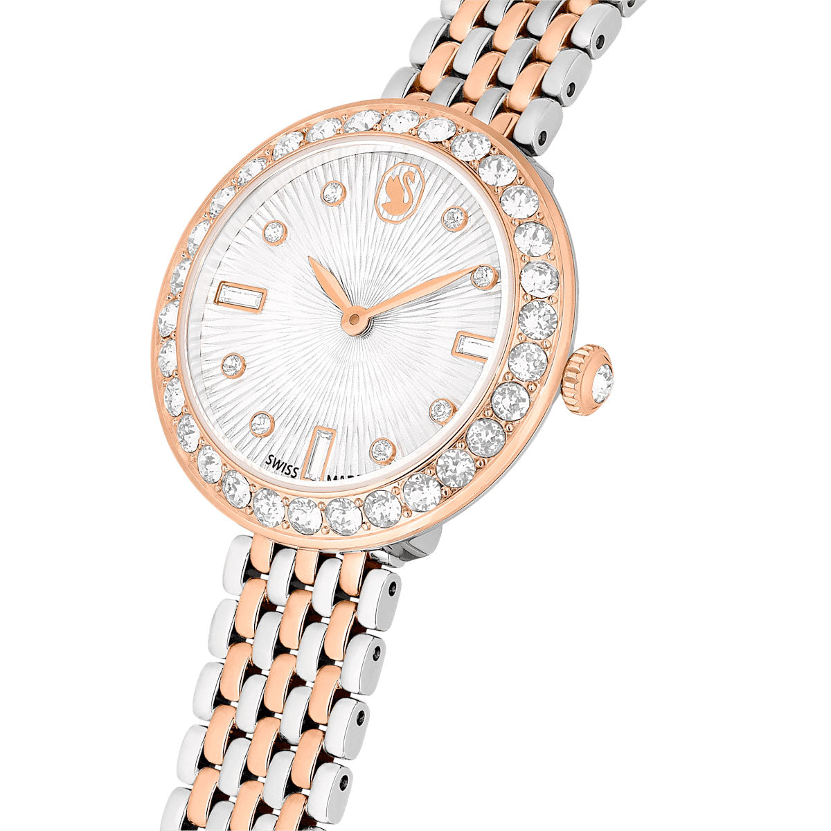 Certa watch, Swiss Made, Metal bracelet, Rose gold tone, Mixed metal finish