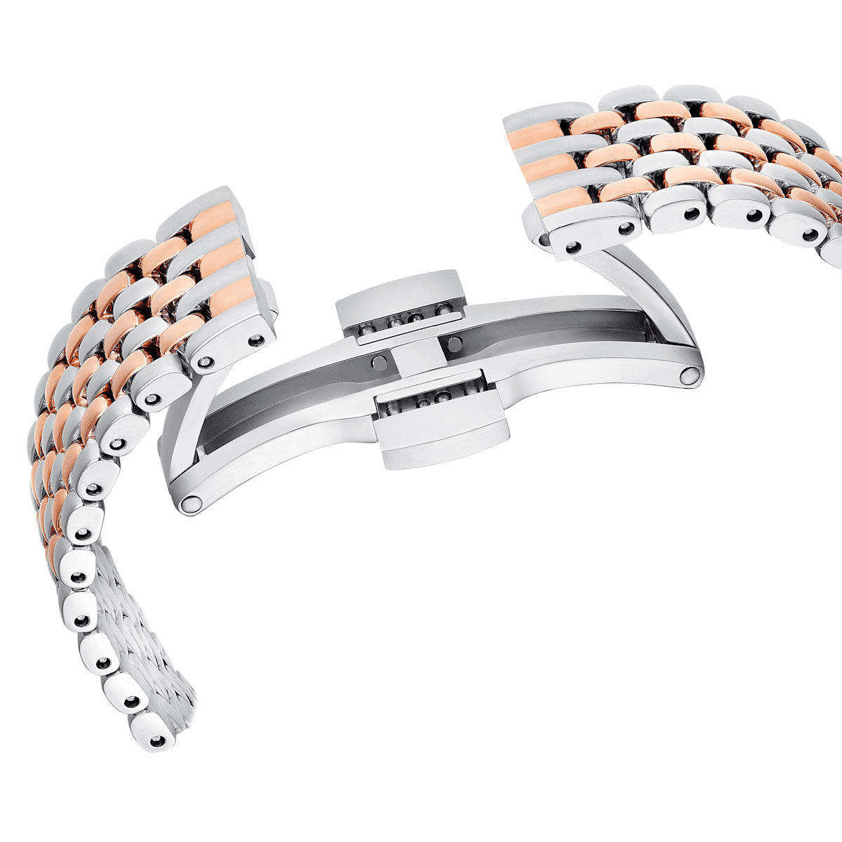 Certa watch, Swiss Made, Metal bracelet, Rose gold tone, Mixed metal finish