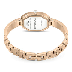 Dextera Bangle watch, Swiss Made, Metal bracelet, Gold tone, Champagne gold-tone finish