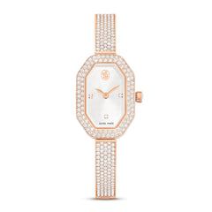 Dextera Bangle watch, Swiss Made, Metal bracelet, Rose gold tone, Rose gold-tone finish