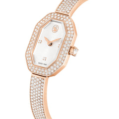Dextera Bangle watch, Swiss Made, Metal bracelet, Rose gold tone, Rose gold-tone finish