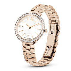 Certa watch, Swiss Made, Metal bracelet, Gold tone, Champagne gold-tone finish