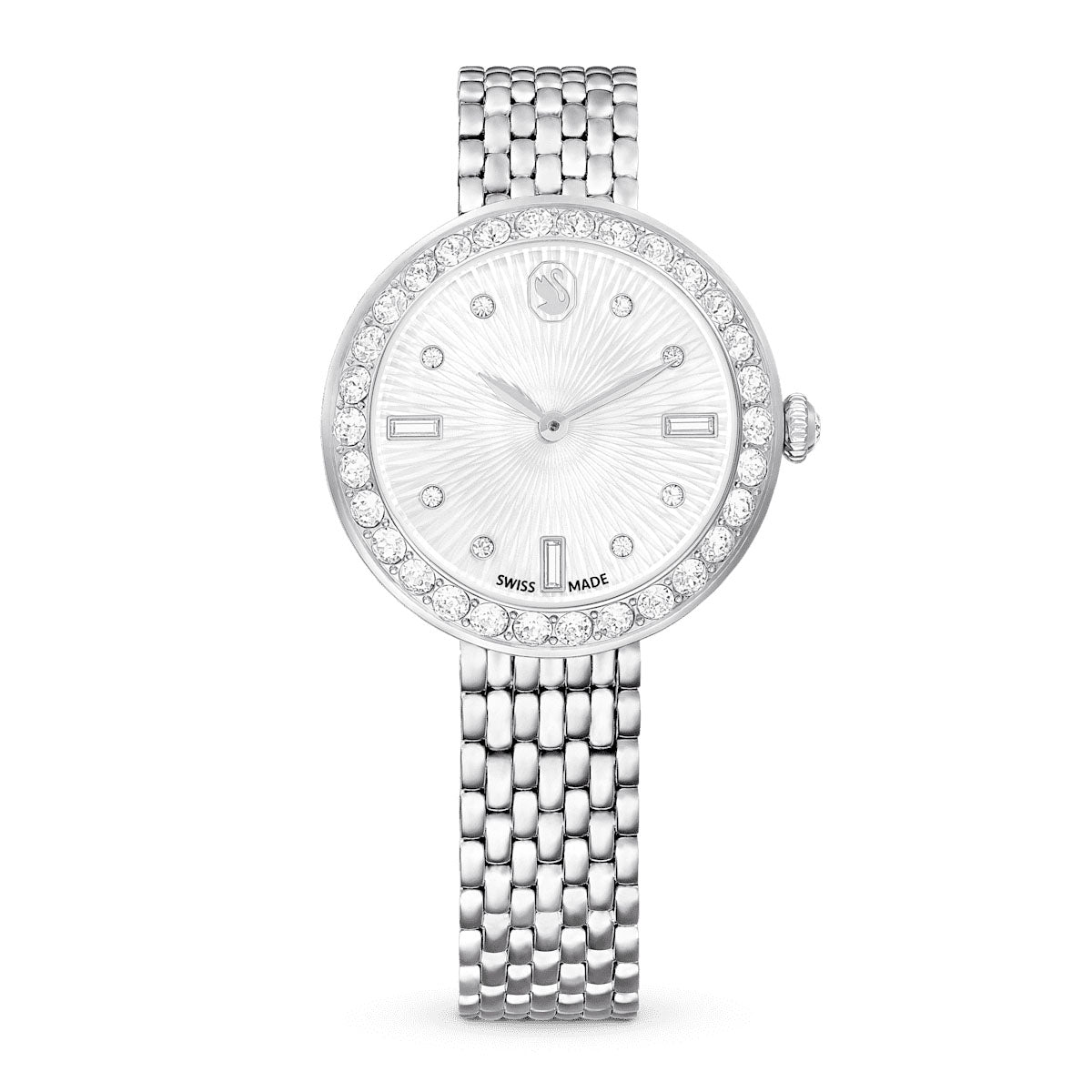 Certa watch, Swiss Made, Metal bracelet, Silver tone, Stainless steel