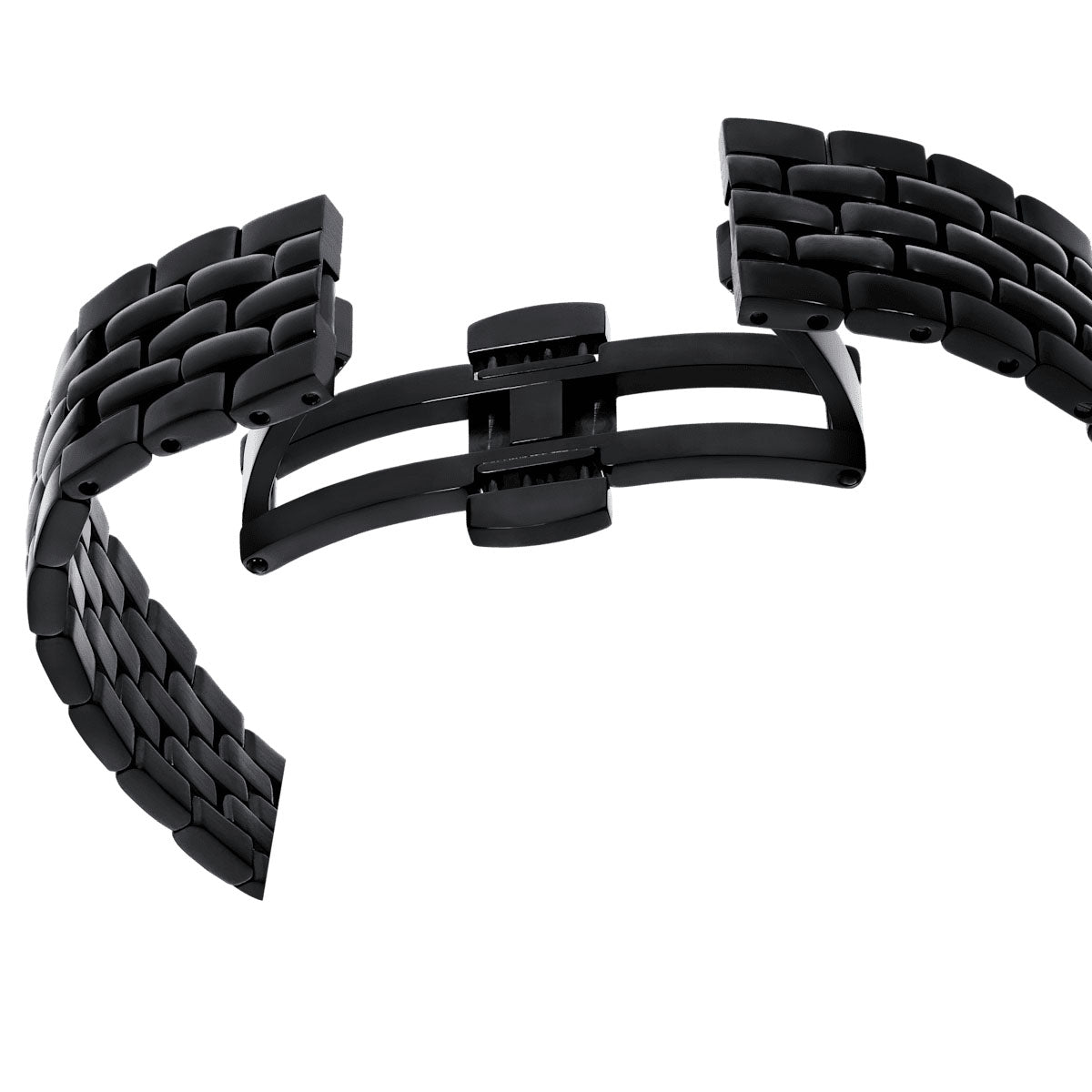 Octea Moon watch, Swiss Made, Moon, Metal bracelet, Black, Black finish