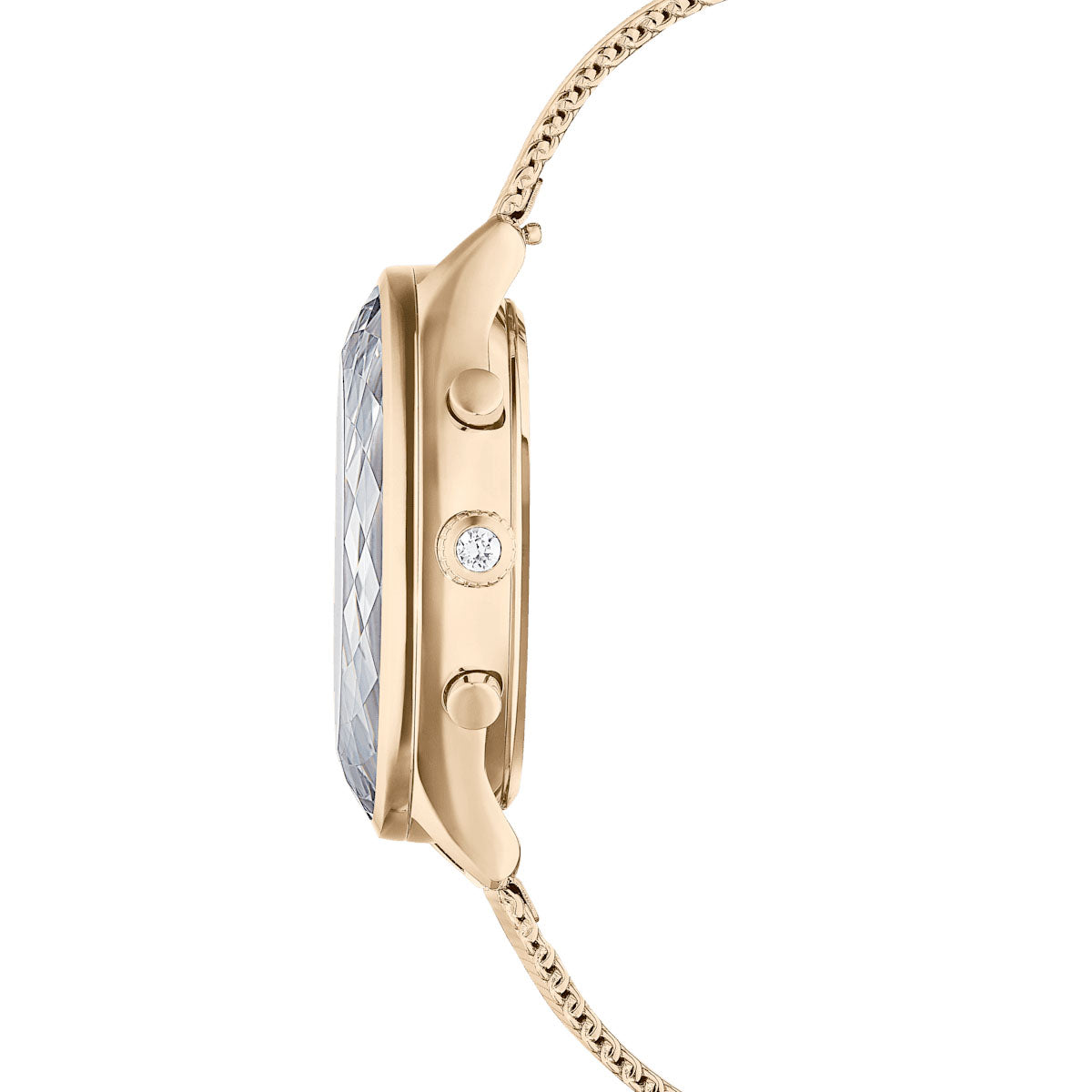 Nova Chrono watch, Swiss Made, Metal bracelet, Gold tone, Champagne gold-tone finish