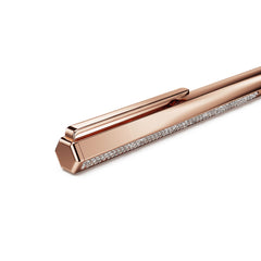 Crystal Shimmer ballpoint pen, Rose gold tone, Rose gold-tone finish