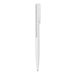 Crystal Shimmer ballpoint pen, White lacquered, Chrome plated