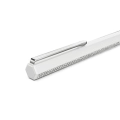 Crystal Shimmer ballpoint pen, White lacquered, Chrome plated