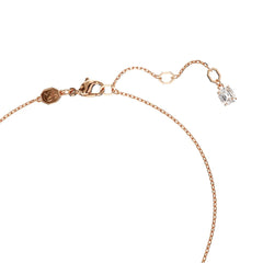 Idyllia pendant, Crystal pearl, Heart, White, Rose gold-tone plated