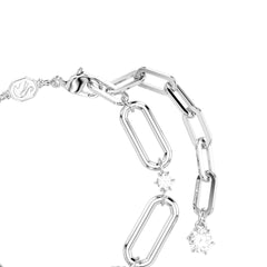 Constella bracelet, White, Rhodium plated