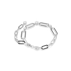 Constella bracelet, White, Rhodium plated