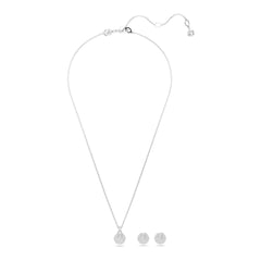 Sublima set, White, Rhodium plated