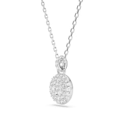 Sublima set, White, Rhodium plated