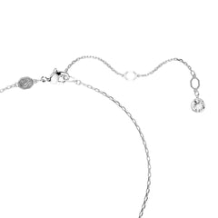 Idyllia set, Mixed cuts, Flower, Blue, Rhodium plated