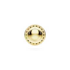 Matrix tack pin, Round cut, Multicolored, Gold-tone plated