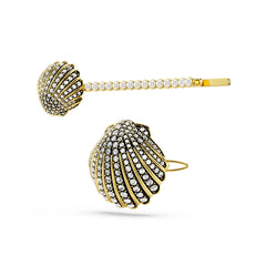 Idyllia hair pin, Set (2), Shell, White, Mixed metal finish