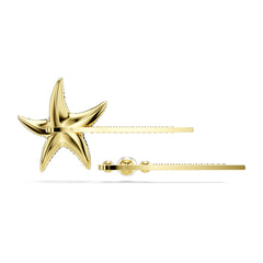 Idyllia hair pin, Set (2), Crystal pearls, Starfish, Multicolored, Gold-tone plated