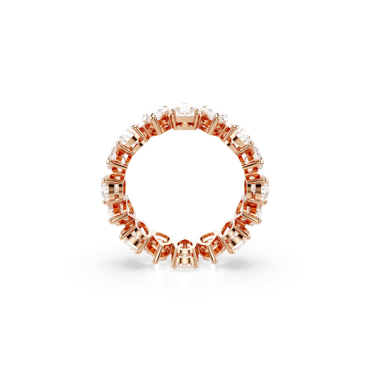 Matrix Vittore ring, Pear cut, White, Rose gold-tone finish