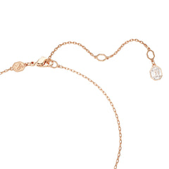 Constella pendant, Round cut, White, Rose gold-tone plated