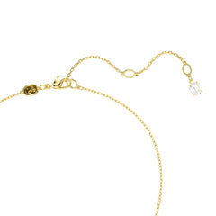Stilla Attract pendant, Square cut, White, Gold-tone plated