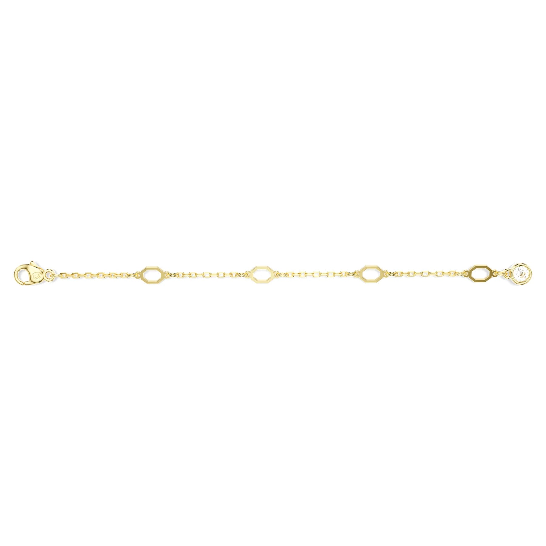 Imber extender, White, Gold-tone plated