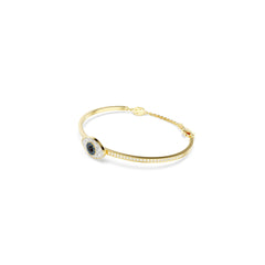 Symbolica bangle, Evil eye, Blue, Gold-tone plated