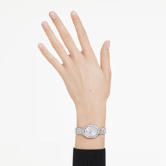 Dextera octagon watch Swiss Made, Metal bracelet, Silver tone, Stainless steel