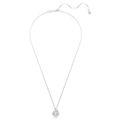 Snake pendant, Mixed cuts, Year of the Snake, White, Rhodium plated