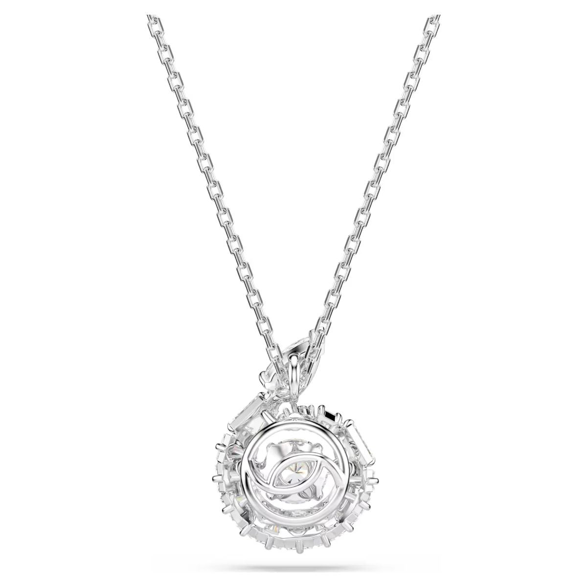Snake pendant, Mixed cuts, Year of the Snake, White, Rhodium plated
