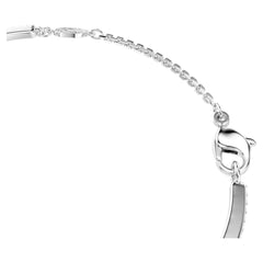 Snake bracelet, Mixed cuts, Year of the Snake, White, Rhodium plated