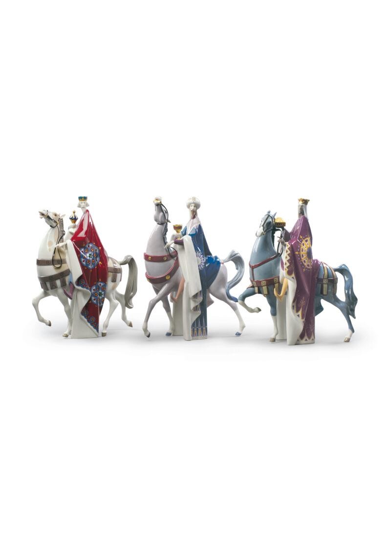 Kings Melchior, Gaspar And Balthasar Sculpture - Limited Edition