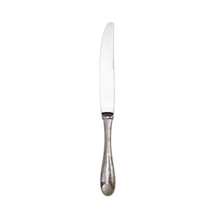Florence Mirrored Hammered 18/10 Stainless Steel Dinner Knife
