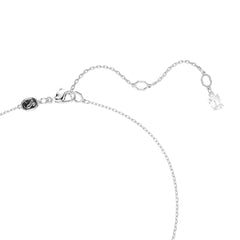 Matrix pendant, Mixed cuts, White, Rhodium plated