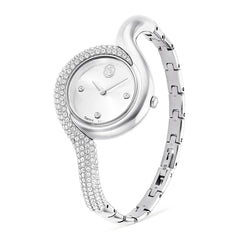 Dextera Asymmetric watch, Swiss Made, Metal bracelet, Silver tone, Stainless Steel