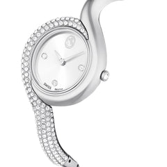 Dextera Asymmetric watch, Swiss Made, Metal bracelet, Silver tone, Stainless Steel