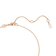 Stilla Attract pendant, Square cut, White, Rose gold-tone plated