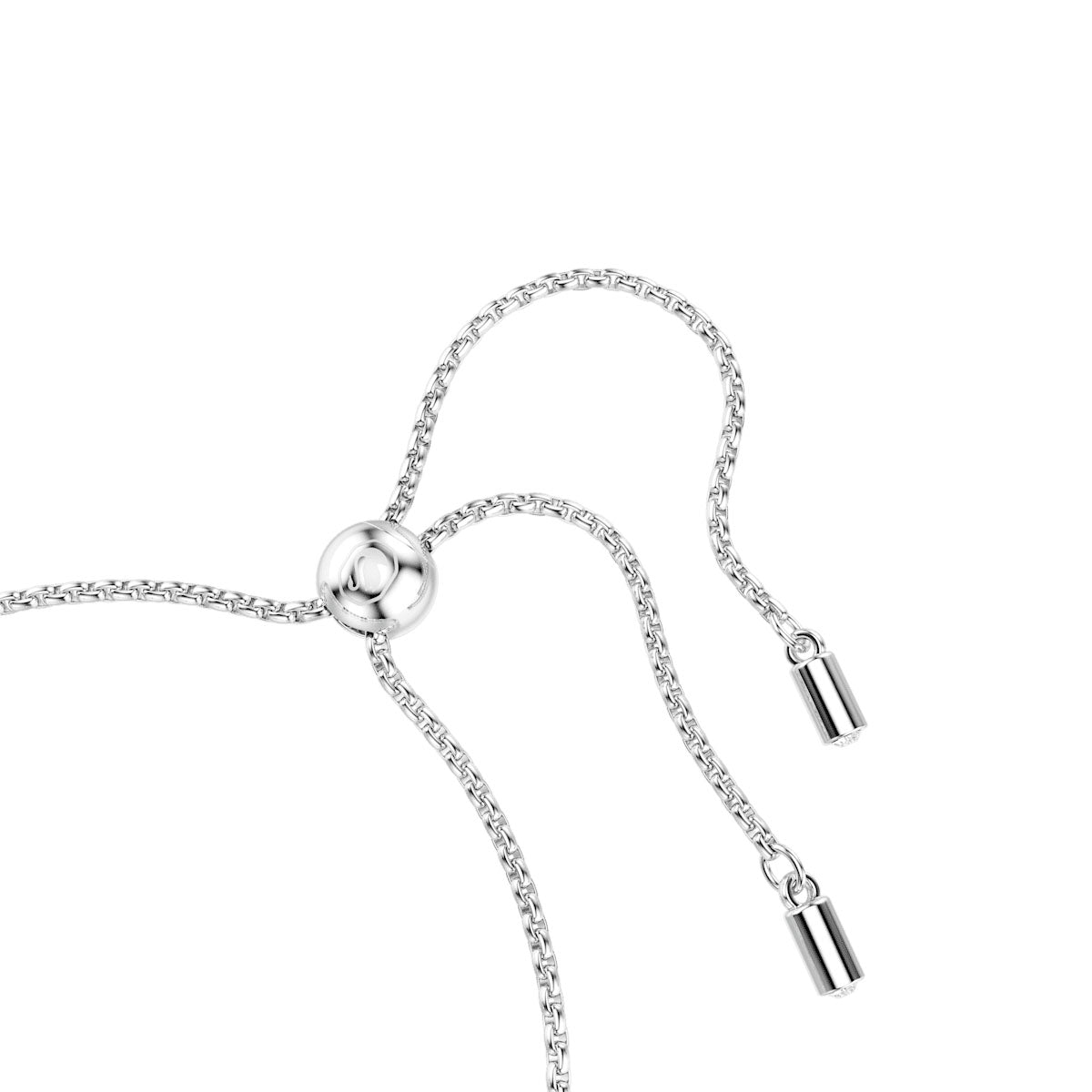 Imber Tennis bracelet, Mixed round cuts, White, Rhodium plated
