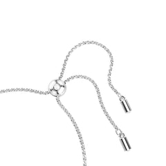 Imber Tennis bracelet, Mixed round cuts, White, Rhodium plated